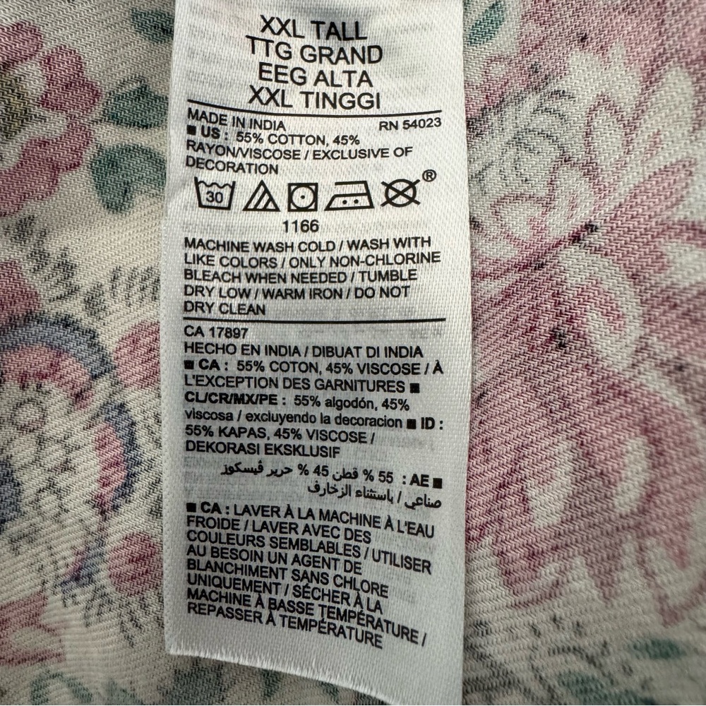 Old Navy Pink and White Floral Long Sleeve Dress festival, summer sundress - Picture 8 of 16